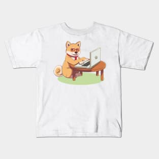 Office Dog (Brown) Kids T-Shirt